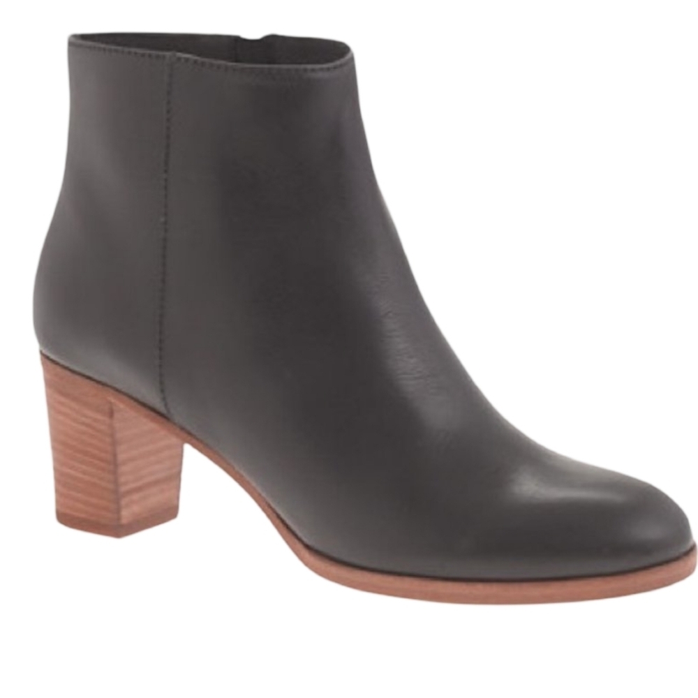 J.Crew Stacked Heel Ankle Boots 6.5 - Picture 3 of 14